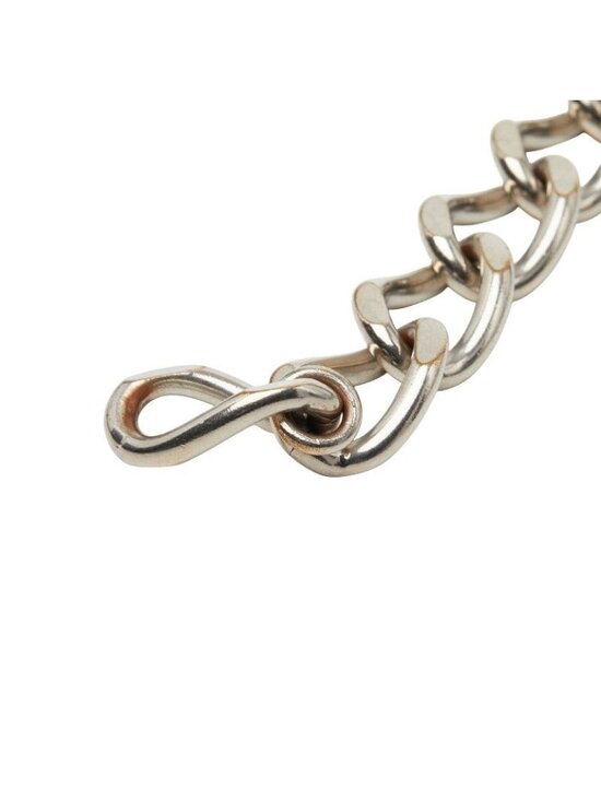 Chanel CC Logo Chain Belt National Flag Silver Multicolor Metal